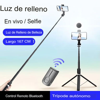 🤳📱 PALO DE SELFIE GIRATORIO CON CONTROL REMOTO 🔄✨