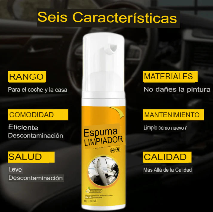 CLEAN POWER: 2X1 ESPUMA LIMPIADORA MULTIUSOS⚡🧽