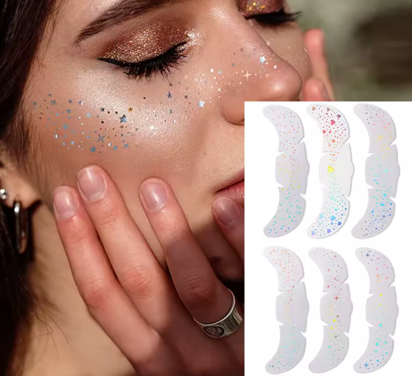 ✨ PACK X6 PEGATINAS FACIALES 💖🌟