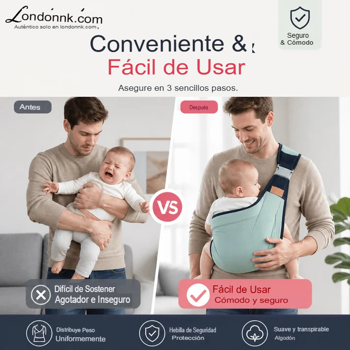 CARGADOR DE BEBÉ ERGONÓMICO 👶✨