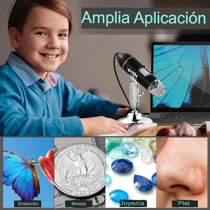 ZOOM MICRO: MICROSCOPIO DIGITAL PARA CELULAR X1000 💎🔍