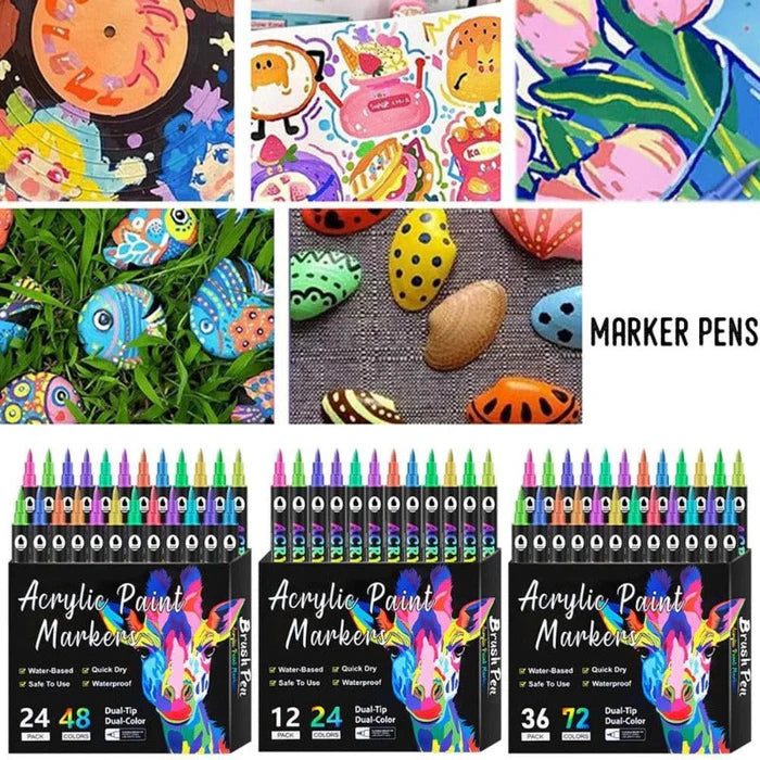 COLORARTPRO: SETX12 ROTULADORES ACRILICOS 🎨🖊️