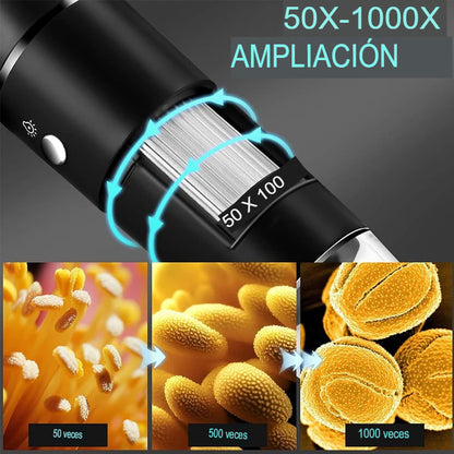 ZOOM MICRO: MICROSCOPIO DIGITAL PARA CELULAR X1000 💎🔍