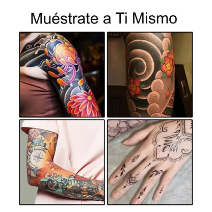 SET X10 MARCADORES DE TATUAJE TEMPORAL 🎨✨