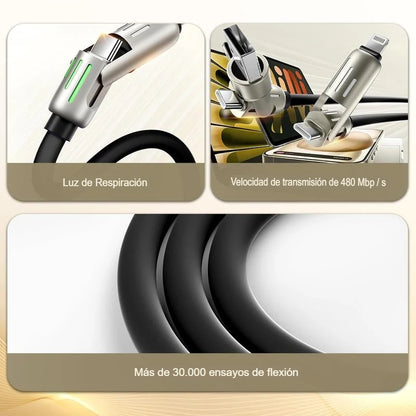 ⚡🔌 CABLE CARGADOR ULTRA DE 3 METROS 📱🔥
