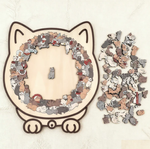 🧩CAT PUZZLE: ROMPECABEZA MADERA DE GATO 😺 🐾