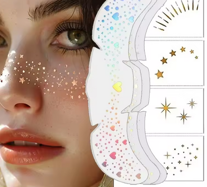 ✨ PACK X6 PEGATINAS FACIALES 💖🌟