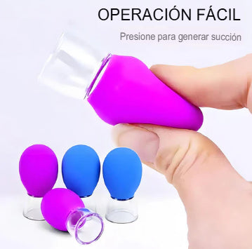 SKIN FLOW: KIT X 3 CHUPAS DRENAJE LINFÁTICO 💖