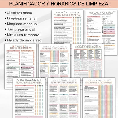 CUADERNO PLANIFICADOR DE LIMPIEZA 🏡📝
