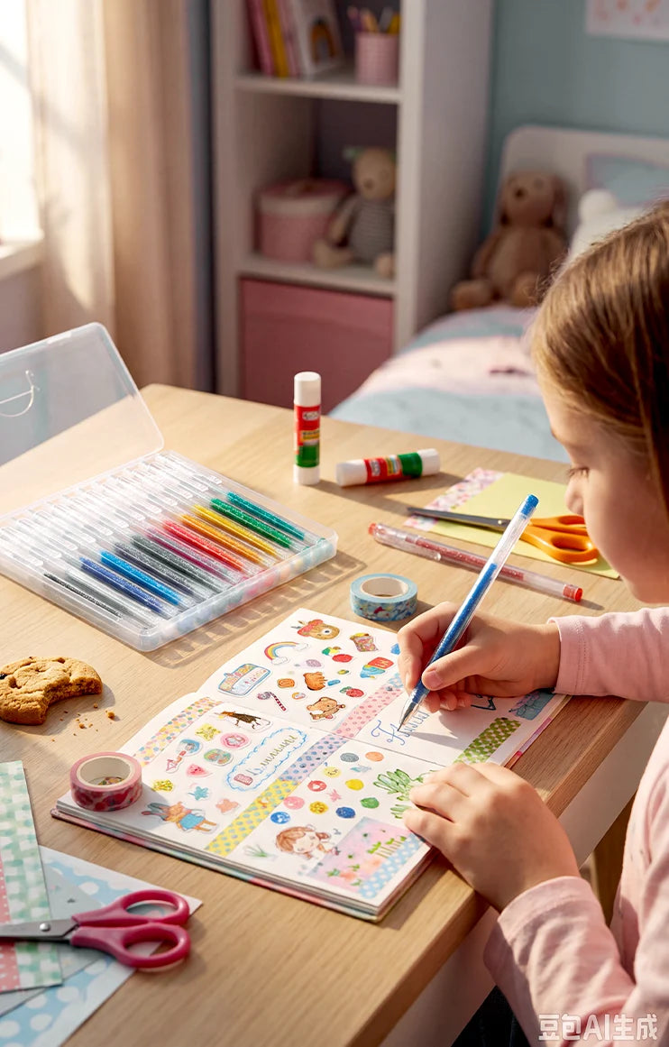 KIT X8 MARCADORES CON BRILLANTES ✨🖍️