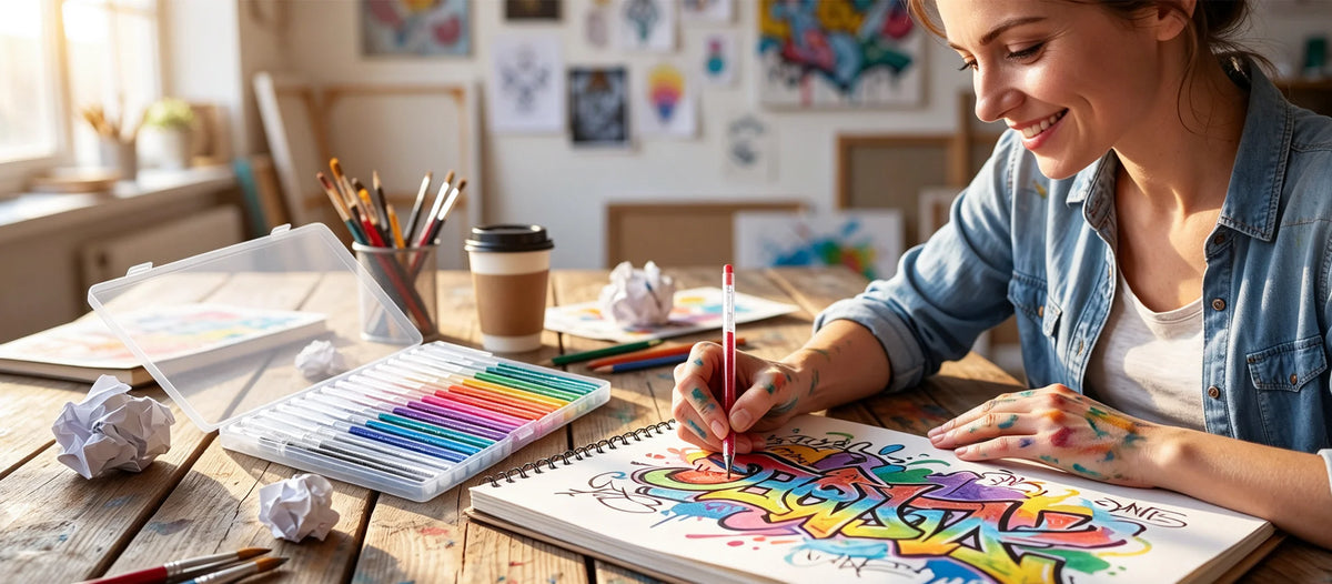 KIT X8 MARCADORES CON BRILLANTES ✨🖍️