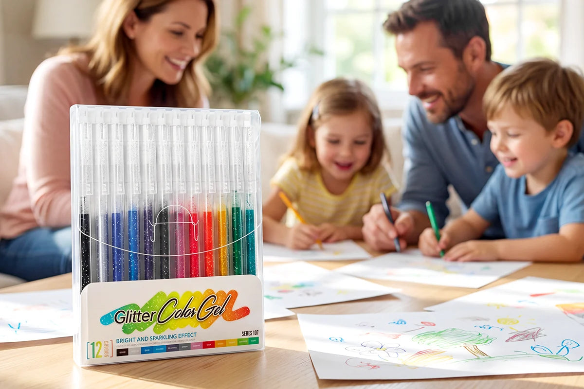 KIT X8 MARCADORES CON BRILLANTES ✨🖍️