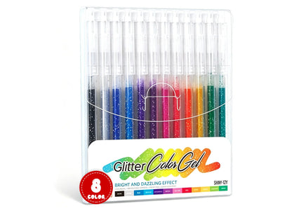 KIT X8 MARCADORES CON BRILLANTES ✨🖍️