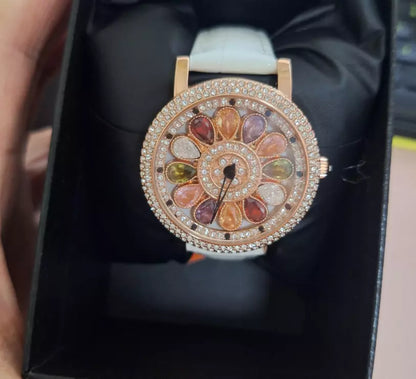 CRYSTAL WATCH: RELOJ GIRATORIO CON CRISTALES 💎⌚