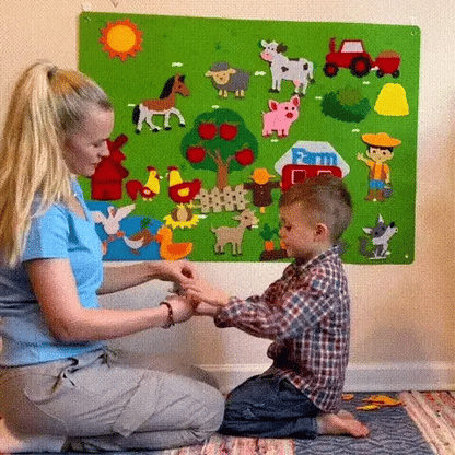TACTOFELT: FONDO DE FIELTRO INTERACTIVO PARA NIÑOS🌟🖐️
