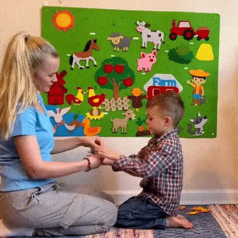 TACTOFELT: FONDO DE FIELTRO INTERACTIVO PARA NIÑOS🌟🖐️