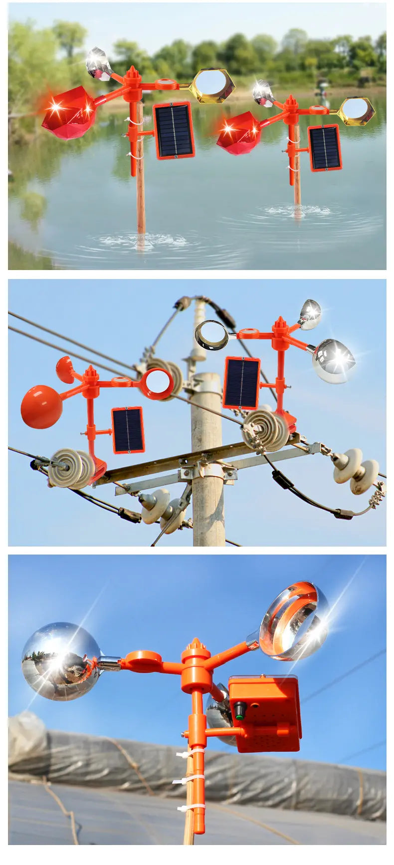 FLYAWAY: AHUYENTADOR SOLAR DE PAJAROS 🚫🐤