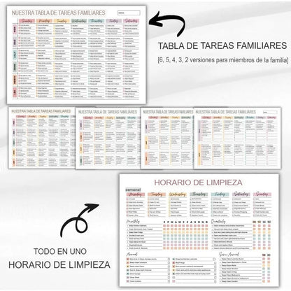 CUADERNO PLANIFICADOR DE LIMPIEZA 🏡📝