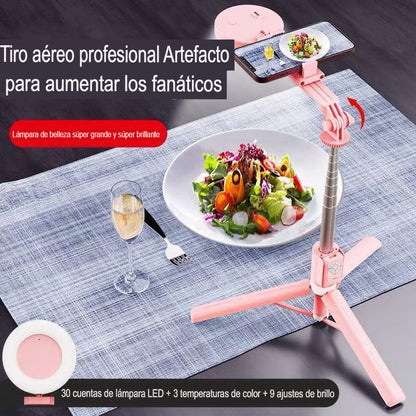 🤳📱 PALO DE SELFIE GIRATORIO CON CONTROL REMOTO 🔄✨