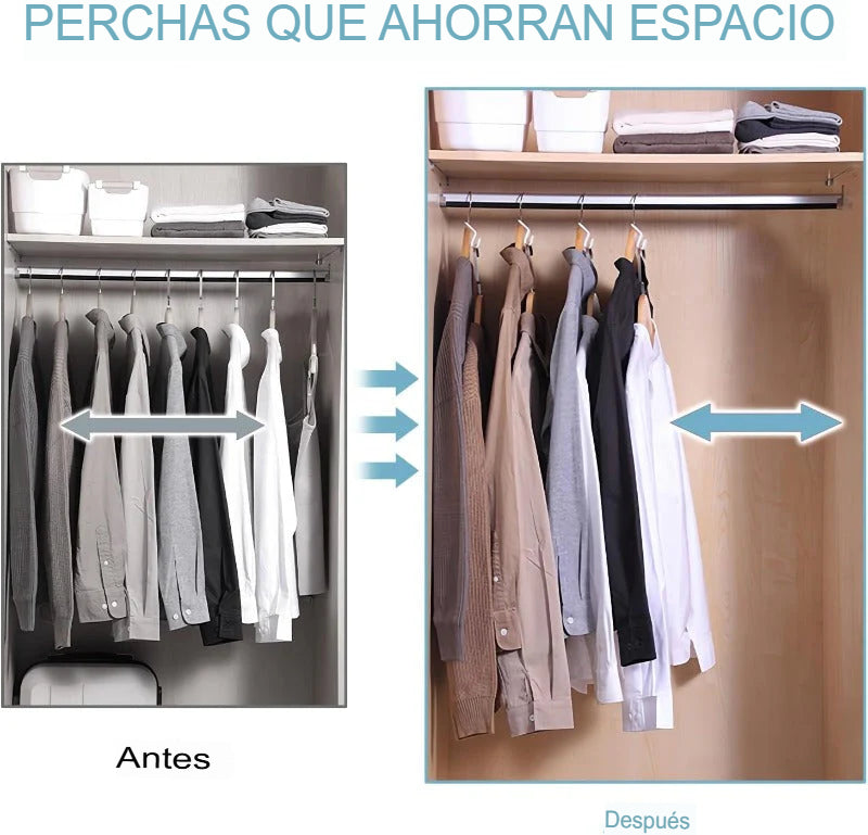 KIT X50 CLIPS EXTENSORES DE GANCHOS DE ROPA👕🪝
