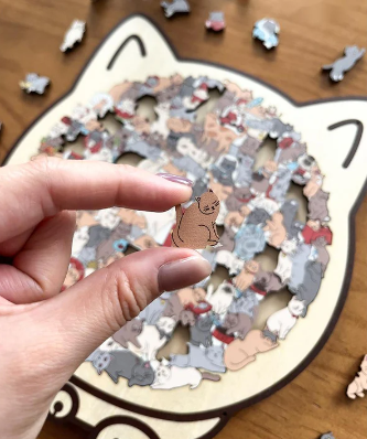 🧩CAT PUZZLE: ROMPECABEZA MADERA DE GATO 😺 🐾