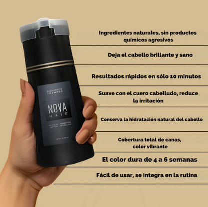 MANCOLOR: SHAMPOO COLORANTE PARA HOMBRE ⚫