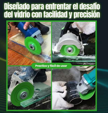 CUTMASTER-GLASS: DISCO DE CORTE PARA VIDRIO X3 🔧🔵