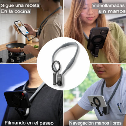 📱🙌 SOPORTE HOLDER DE CUELLO PARA CELULAR 🧍‍♀️✨