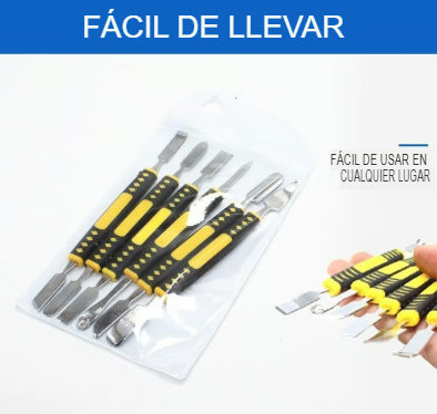 TECHPRO: KIT HERRAMIENTAS PARA DESTAPAR 🛠️🔋