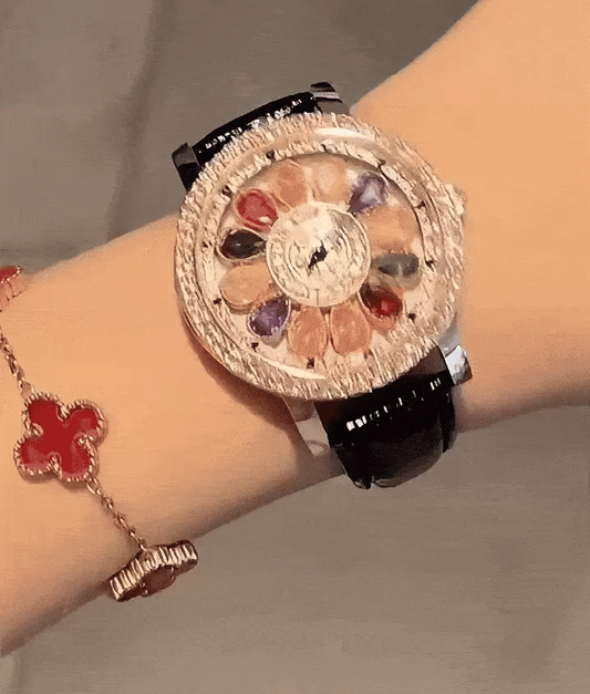 CRYSTAL WATCH: RELOJ GIRATORIO CON CRISTALES 💎⌚