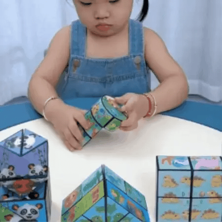 MAGICUBE-KIDS: CUBOS MÁGICOS PLEGABLES X6 🧩✨