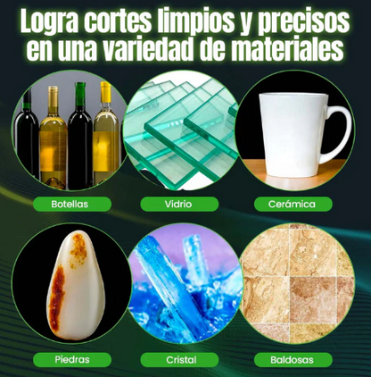 CUTMASTER-GLASS: DISCO DE CORTE PARA VIDRIO X3 🔧🔵