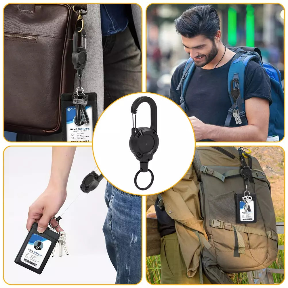 KEYMASTER: 3X LLAVERO RETRACTIL 🔑💼