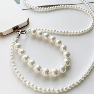 GLAM: CADENA PERLAS PARA EL CELULAR 📿✨