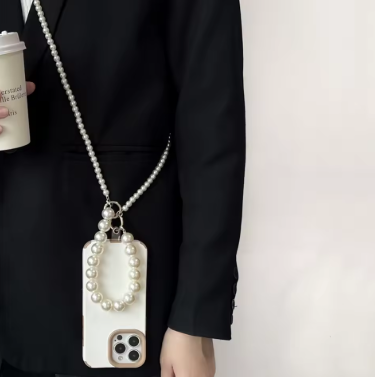 GLAM: CADENA PERLAS PARA EL CELULAR 📿✨