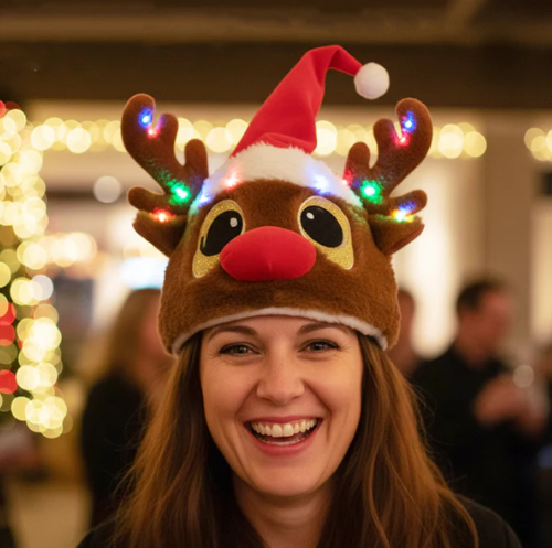 RENOFEST: GORRO DE RENO ANIMADO🦌🎅