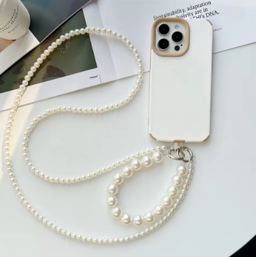 GLAM: CADENA PERLAS PARA EL CELULAR 📿✨