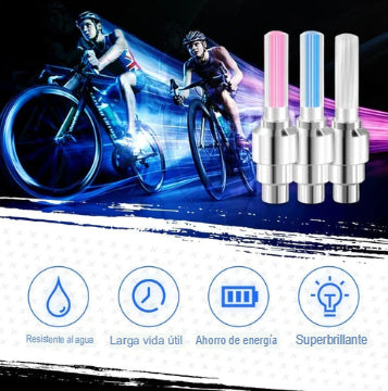 LED RIDE: KIT X 4 LUCES LED DE RUEDAS💡🔥