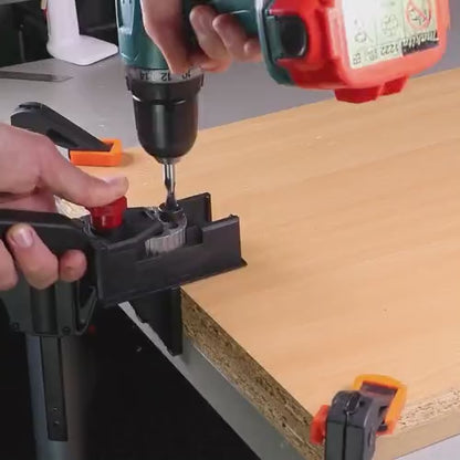 DRILL-MASTER: KIT HERRAMIENTA GUÍA PARA TALADRO DE MADERA 🔧📏