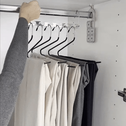FlexHook: GANCHO DE ROPA AHORRA ESPACIO 🧥🔄 paga 1 Lleva 2