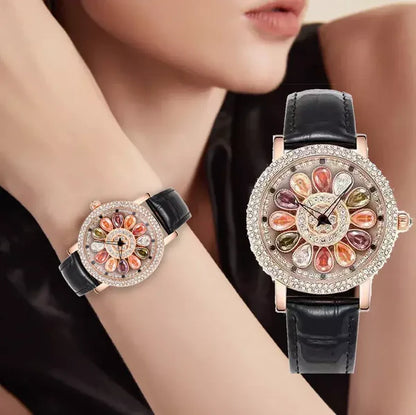 CRYSTAL WATCH: RELOJ GIRATORIO CON CRISTALES 💎⌚