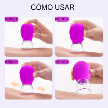 SKIN FLOW: KIT X 3 CHUPAS DRENAJE LINFÁTICO 💖