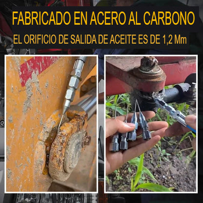 LUBEMASTER: INYECTORES DE GRASA 5 PIEZAS 🛠️✨