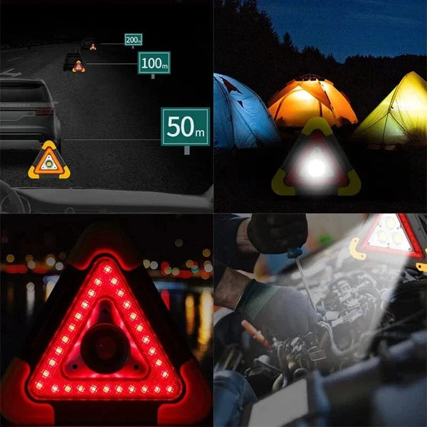 SAFELIGTH: LUZ TRIANGULAR DE EMERGENCIA 3 EN 1 🚨🔆
