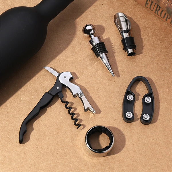 WINEPRO: SET DE 5 PIEZAS PARA ABRIR VINOS 🍷✨
