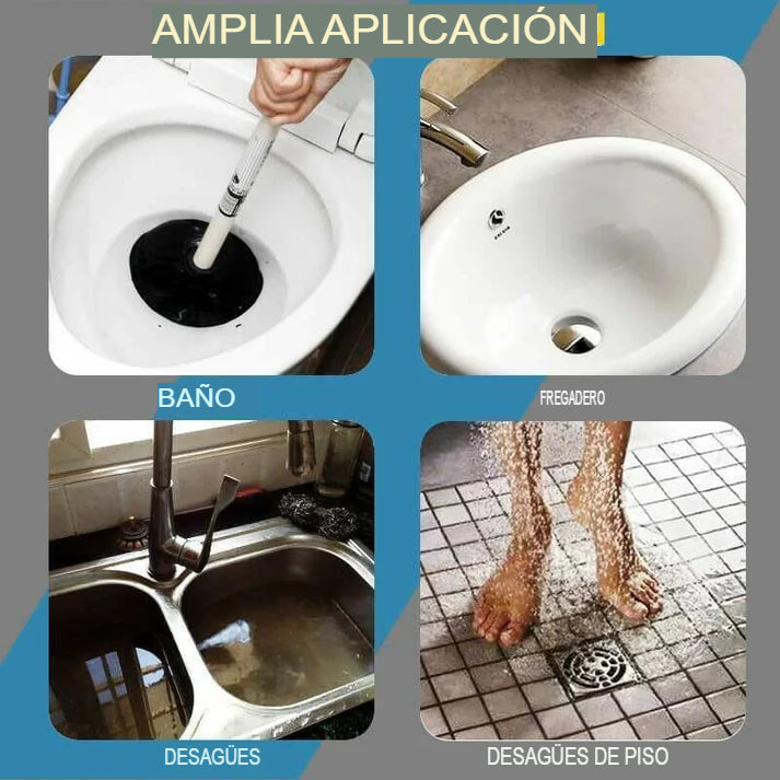 🛠️ DRAIN-MASTER: CABLE DESTAQUEADERO DE 2 METROS🛠️