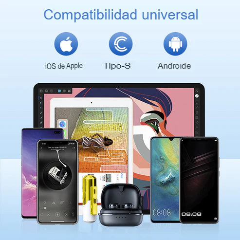 🔋 MINICHARGER: MINI POWERBANK 3300MAH LIGHTING Y TIPO C