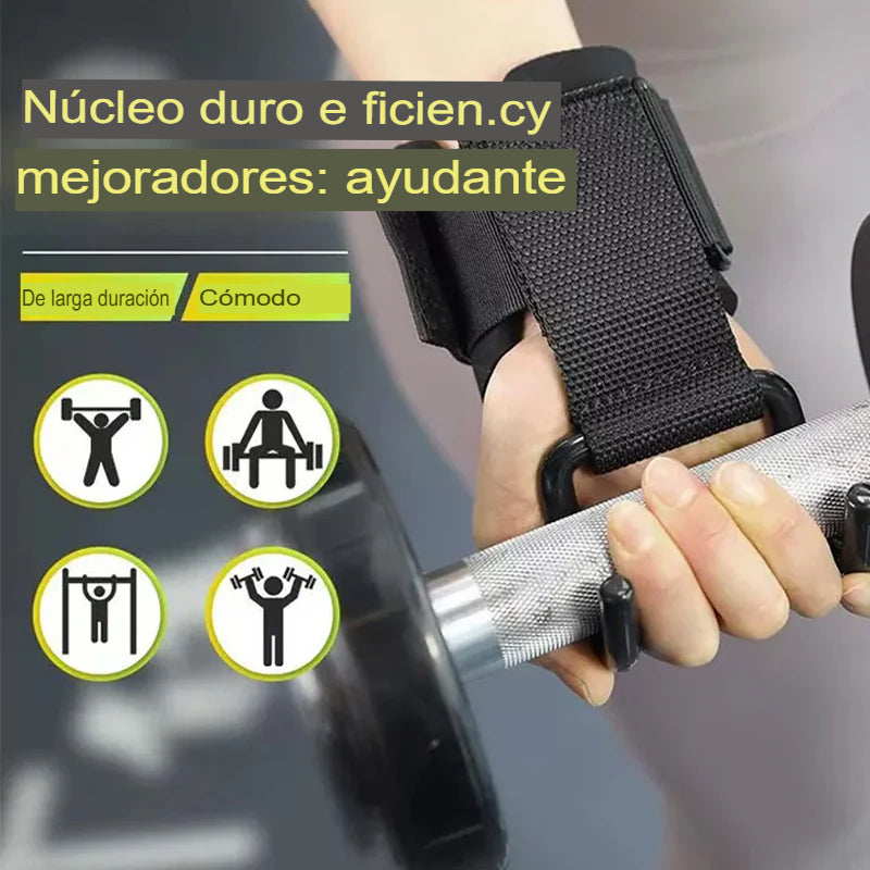 GRIPPRO: MUÑEQUERA GANCHO DE AGARRE GIMNASIO 🏋️‍♂️💪