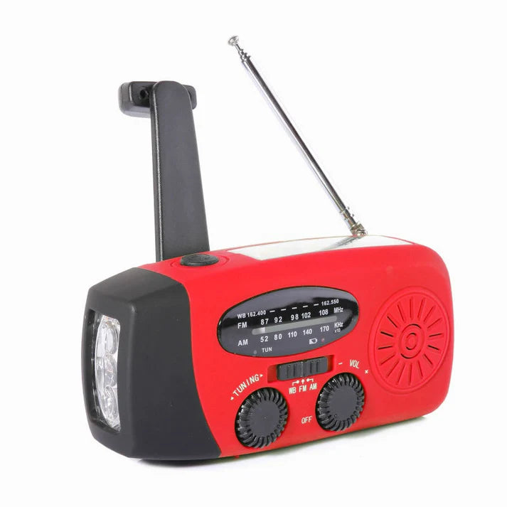 SOLAR RADIO: RADIO DE EMERGENCIA PORTÁTIL MULTIFUNCIONAL ALIMENTADA POR ENERGÍA SOLAR✨📻