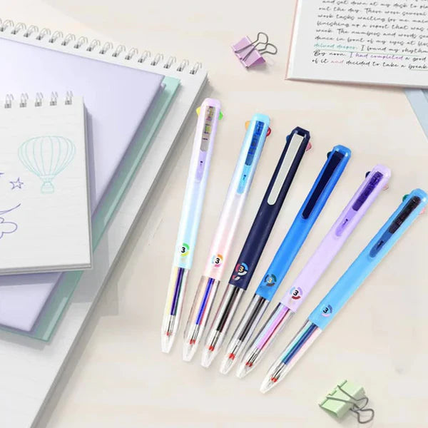 MULTICOLOR: PACK X 6 BOLIGRAFOS MULTIFUNCIÓN🖍️